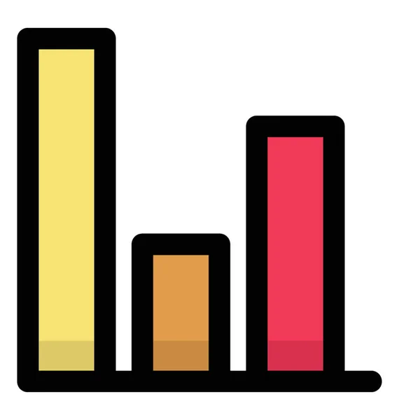 Analyse Graphique Barres Graphique Croissance Des Entreprises — Image vectorielle