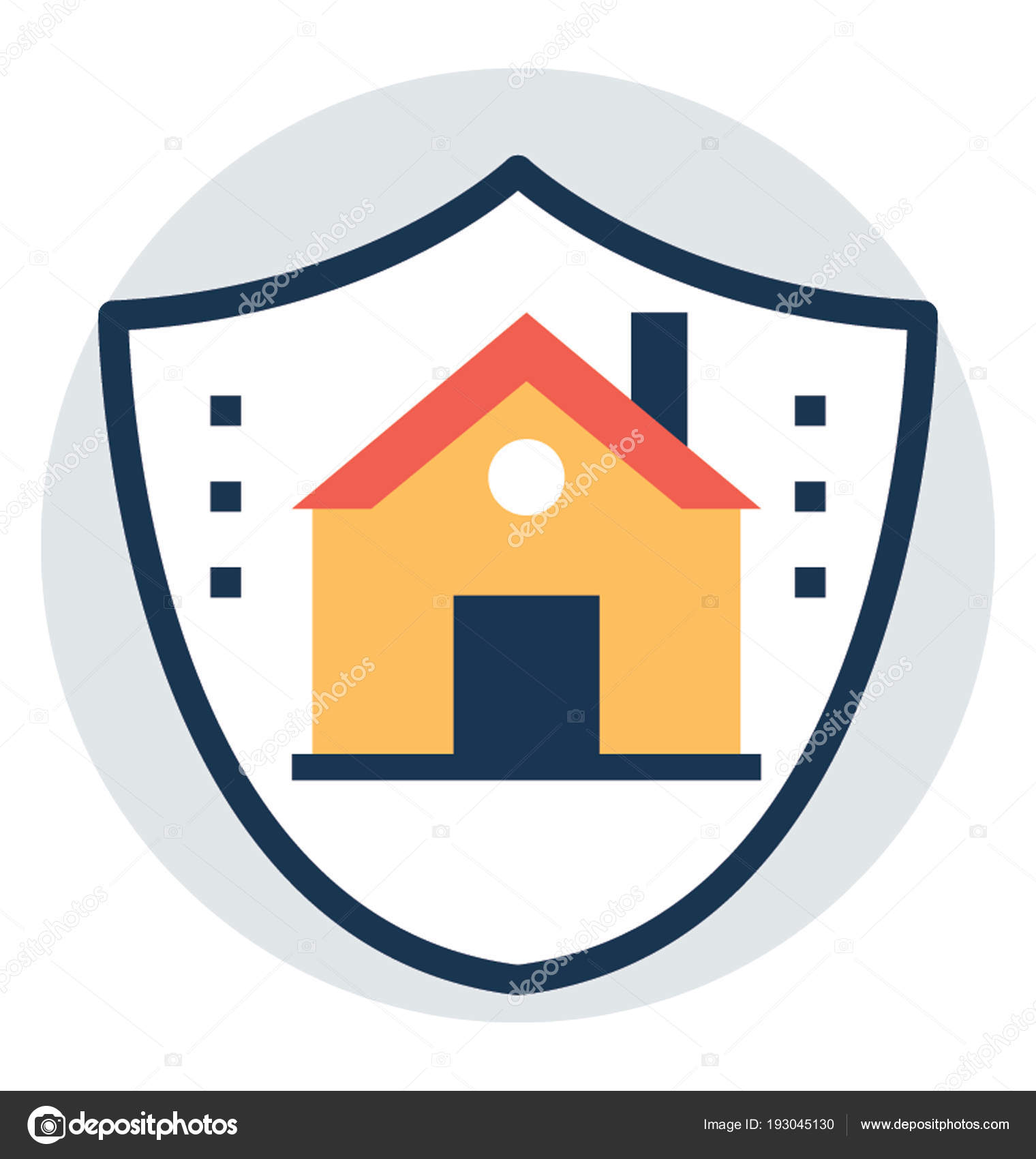 Design Icone Casa Com Escudo Seguranca Seguranca Casa Vetores De Stock C Prosymbols 193045130