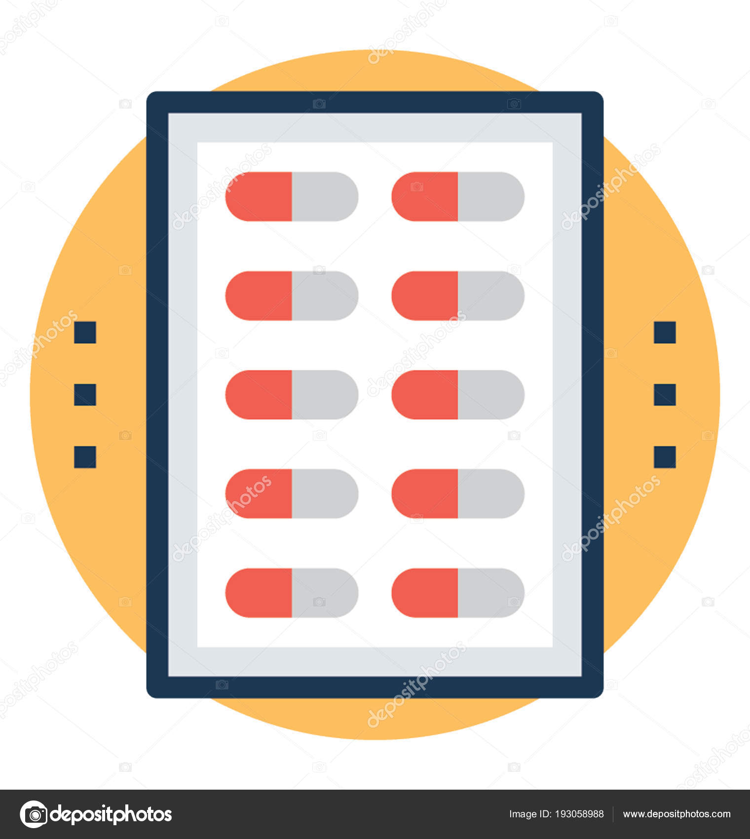 Strip Tablets Medical Strip Stock Illustration by ©prosymbols 193058988