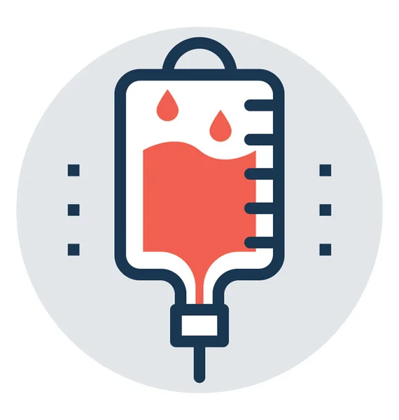 Bloedzak Voor Intraveneuze Transfusietherapie — Stockvector