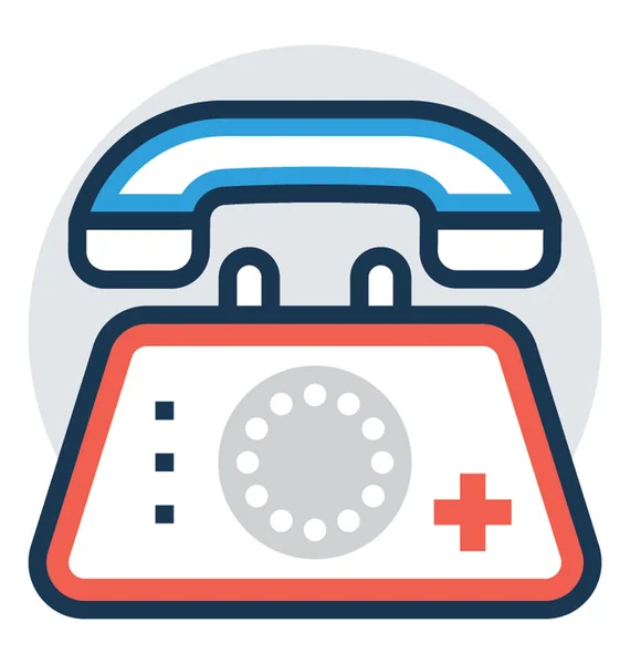 Medizinische Hotline Für Medizinische Notrufe — Stockvektor