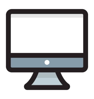 Bir düz ekran lcd veya bilgisayar monitörü