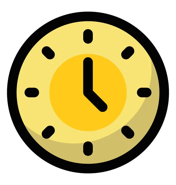Wall Clock Show Timings — Stock Vector