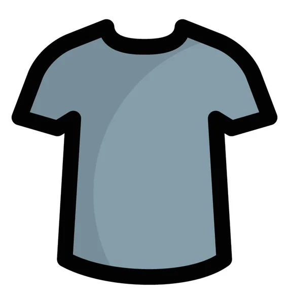 Redondo Pescoço Masculino Camiseta Tee — Vetor de Stock