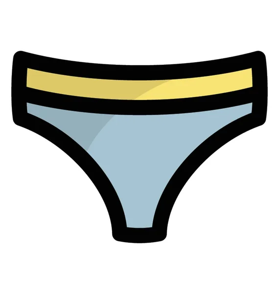 Una Biancheria Intima Femminile Panty — Vettoriale Stock