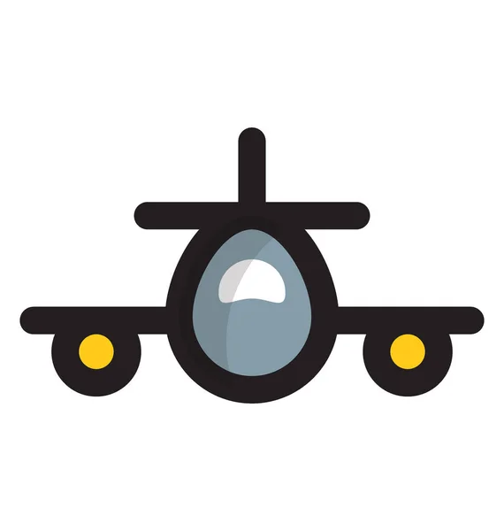 Transporte Aéreo Con Avión Avión — Vector de stock