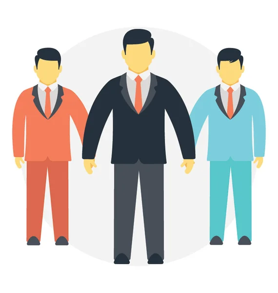 Three Men Holding Hands Concept Social Bond — Stock Vector