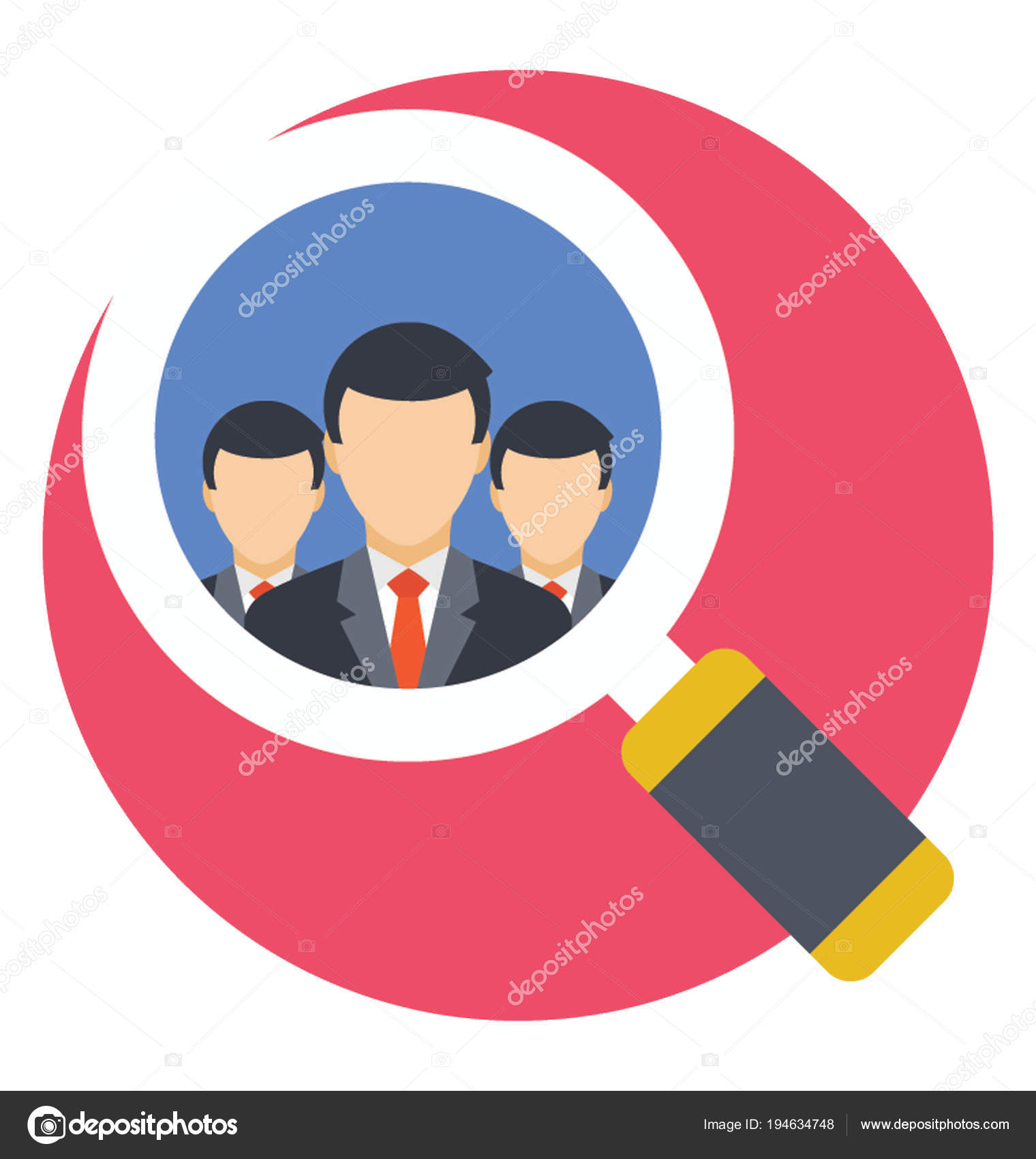 Rekruttering Fast Ikon Ved Ansettelse stockvektor © prosymbols #194634748, image size:1520x1700