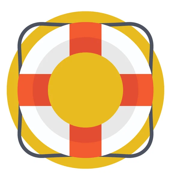 Flat Icon Lifeguard — Stock Vector