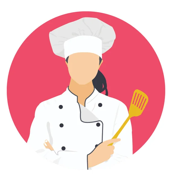 Icône Plate Une Cuisinière — Image vectorielle