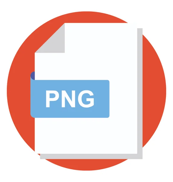 Icône Plate Fichier Png — Image vectorielle