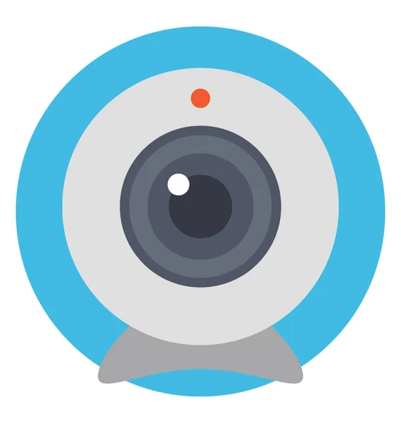 Плоский Дизайн Иконки Камеры Безопасности — стоковый вектор