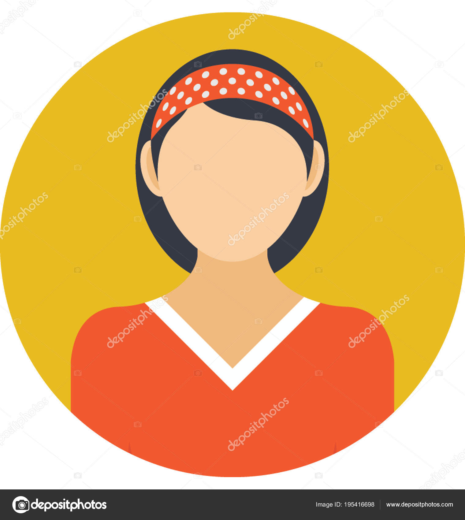 Cute Short Hair Girl Formal Costume Representing School Girl