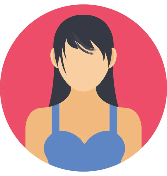 Ein Weiblicher Avatar Einem Sport Fitness Outfit Mit Lässig Wirren — Stockvektor