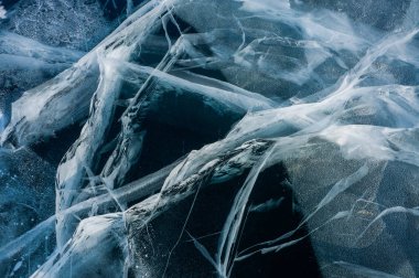 cracks of frozen water  clipart