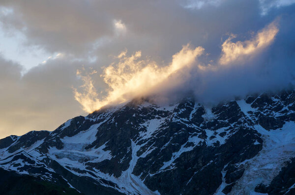 winter mountains landscape