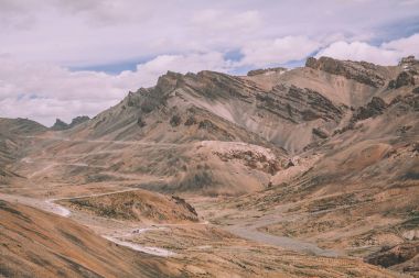 majestic mountain landscape in Indian Himalayas, Ladakh region clipart