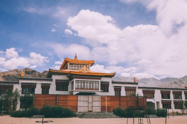 traditional authentic building in Indian Himalayas, Leh clipart