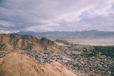 eski ortaçağ kenti cityscape Hint Himalayalar 