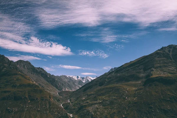 beautiful scenic mountain landscape in Indian Himalayas, Rohtang Pass  