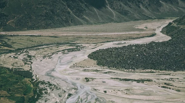 Hermoso Río Montaña Valle Escénico Los Himalayas Indios Región Ladakh — Foto de stock gratis