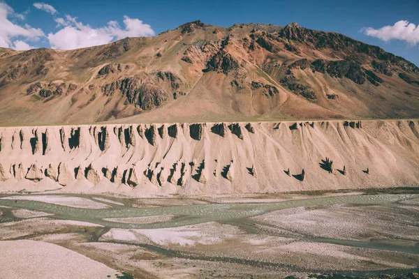 Majestic Natural Formations Mountain River Indian Himalayas Ladakh Region — Stock Photo, Image