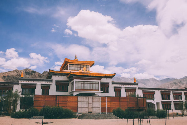traditional authentic building in Indian Himalayas, Leh