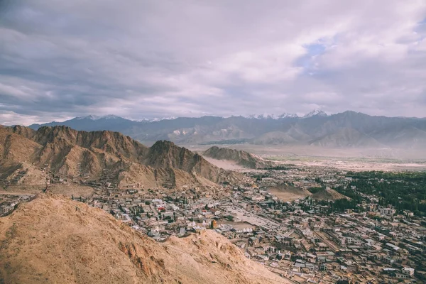 Eski Ortaçağ Kenti Cityscape Hint Himalayalar — Stok fotoğraf