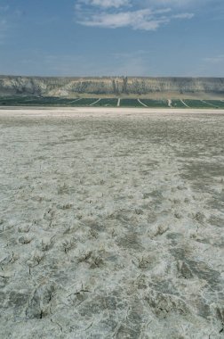 Dry ground in mountainous area of Crimea, Ukraine, May 2013 clipart