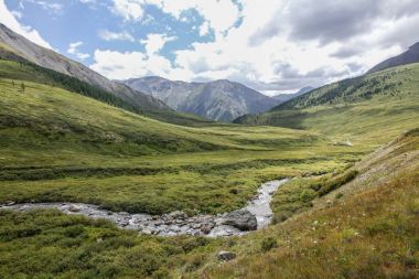 dağ manzarası ile doğal Vadisi, Altay, Rusya Federasyonu