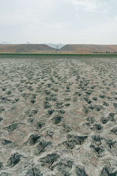 Dry ground in mountainous area of Crimea, Ukraine, May 2013