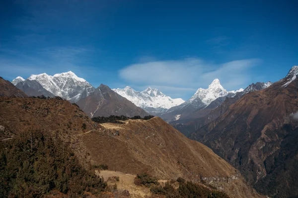 View Ama Dablam Mountain Nepal Sagarmatha November 2014 — Stock Photo, Image