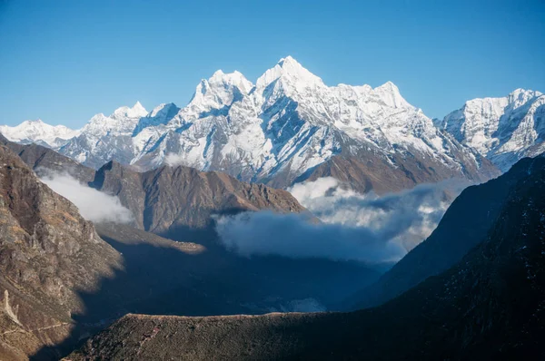 amazing snowy mountains landscape, Nepal, Sagarmatha, November 2014