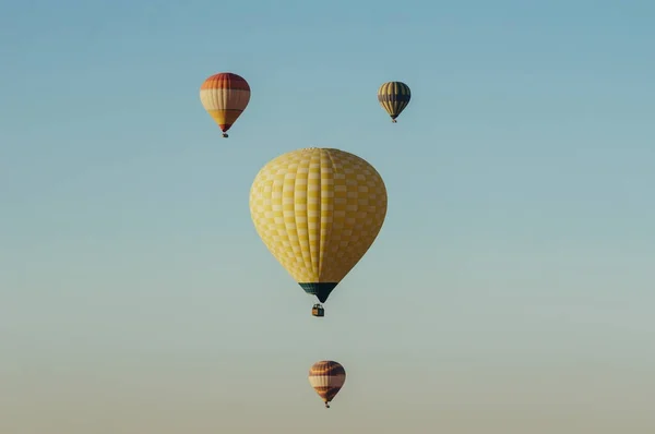 Hot Air Balloons Flying Blue Sky — Stock Photo, Image