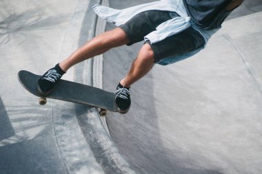 Cropped image of skater clipart