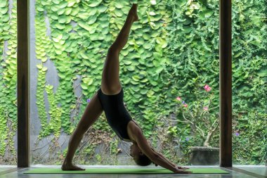 Eka reset adho mukha svanasana