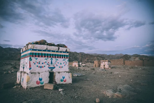 Monuments historiques à Leh, Indiens de l’Himalaya — Photo de stock