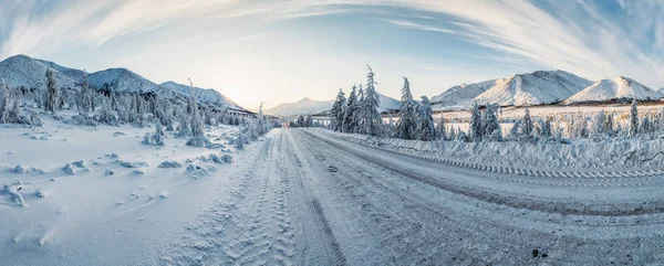 Route d'hiver — Photo de stock