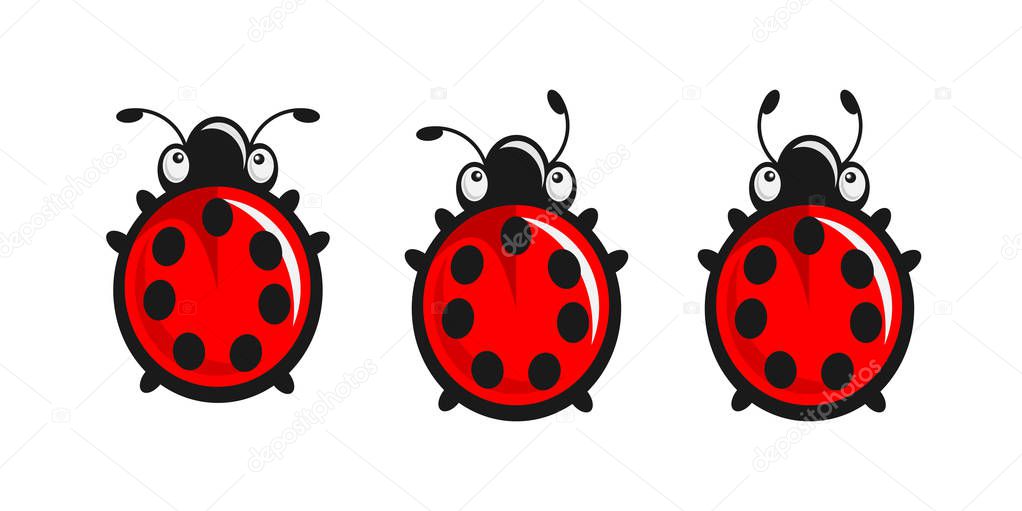 Cute Ladybugs - three different tentacles