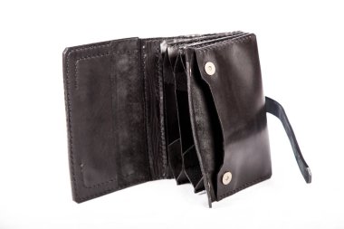 Zarif siyah deri çanta