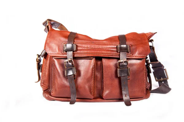 Leder handgefertigte respektable Tasche — Stockfoto