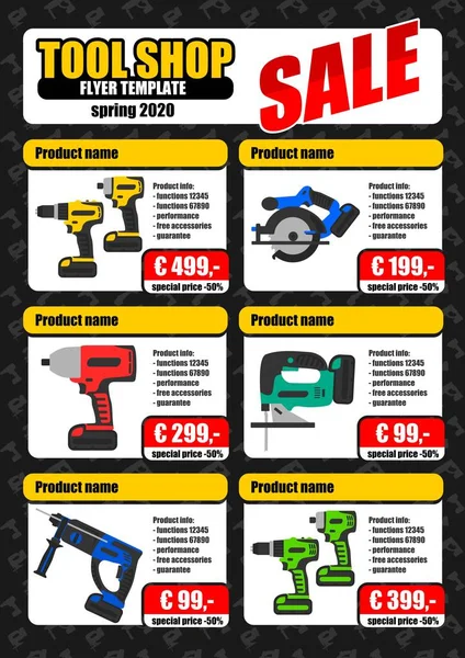 Aracı shop ürün promosyon flyer şablonu