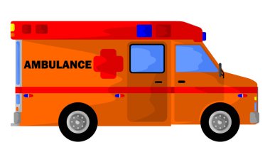 Ambulans araba kazaları ve hasta insanlar kurbanları getirmek için