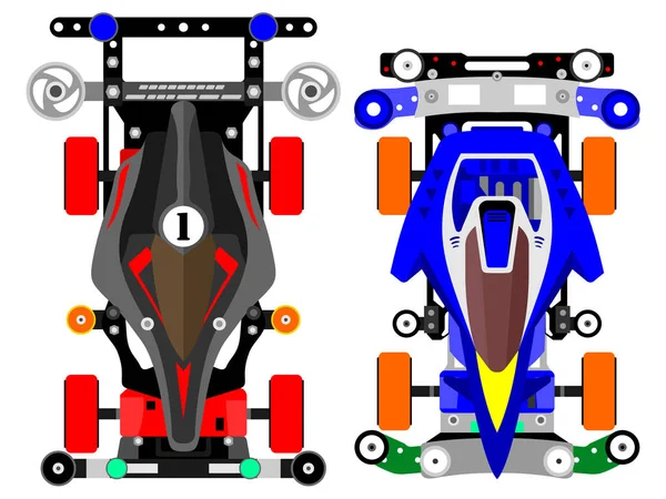 Ilustração Olha Sobre Carro Brinquedo — Vetor de Stock