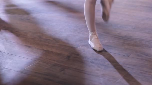 Balet tancerze stóp praktyk punkt ćwiczenia — Wideo stockowe