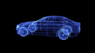 Bir telli arabanın hologramı