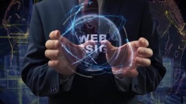 Erkek eller hologram Web Tasarımı 'nı etkinleştir