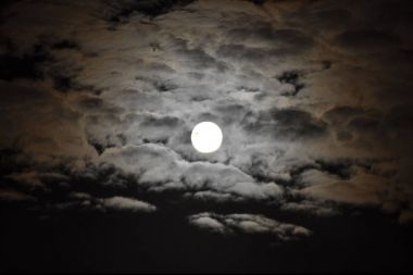 Bulutlar süper ay Jan 2018