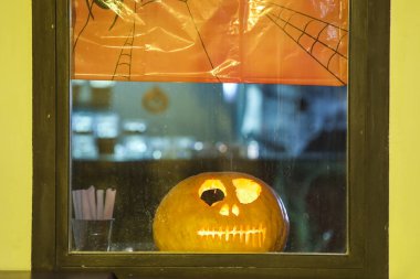 Cadılar Bayramı Balkabağı, Zagreb, Hırvatistan.