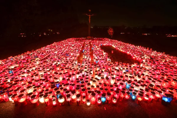 Allerheiligen Tag bei Nacht — Stockfoto